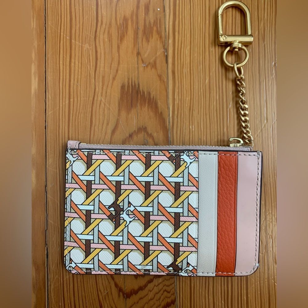 Tory Burch Multicolor Key & Card Holder
